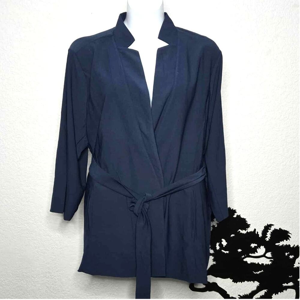 Wynne Layers Wynne Style Hammered Satin Jacket Size 3X